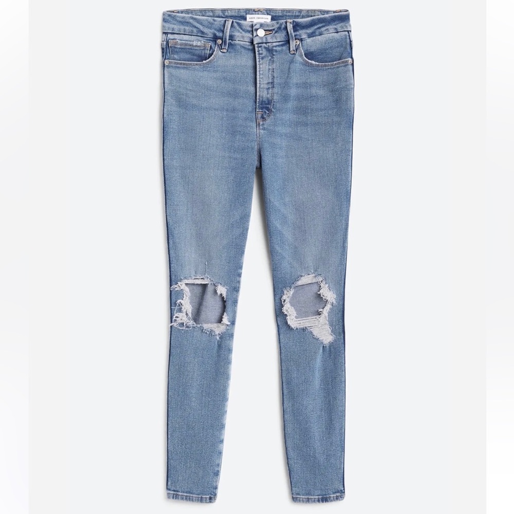 🎉HP🎉 GOOD AMERICAN Good Curve Skinny Crop Jean - Picture 2 of 13